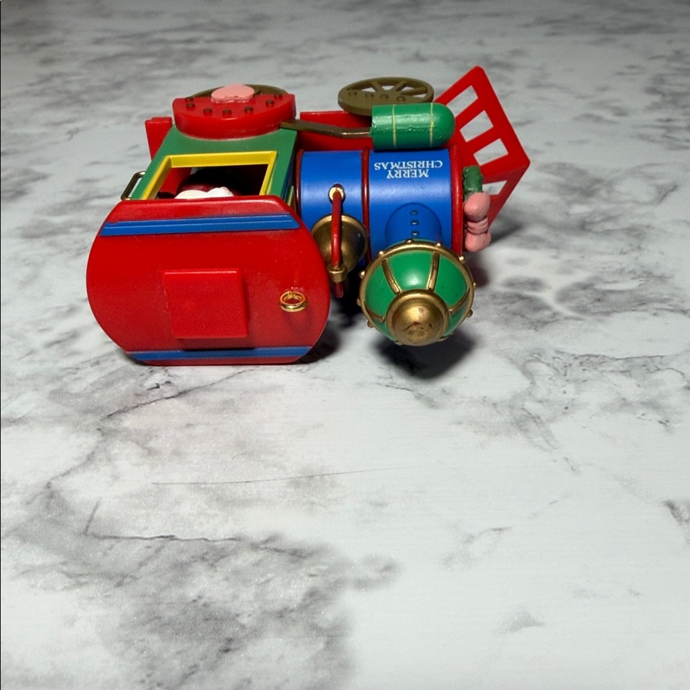 Colorful Train with Mouse Engineer Ornament - Picture 11 of 11